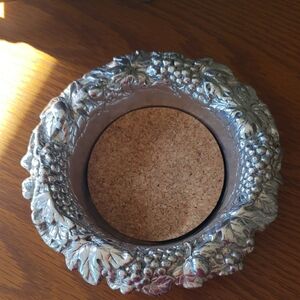Arthur Court- 1988 -Silver Decorative Wine Bottle Coaster